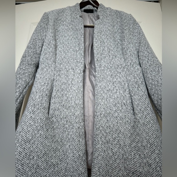 VICI Herringbone Heather Grey Pocketed Coat XS - Picture 10 of 11